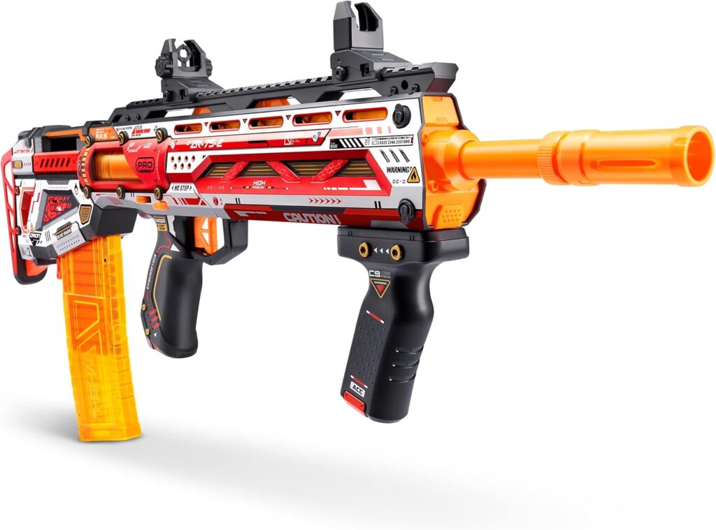 A close up view of the Xshot pro longshot blaster